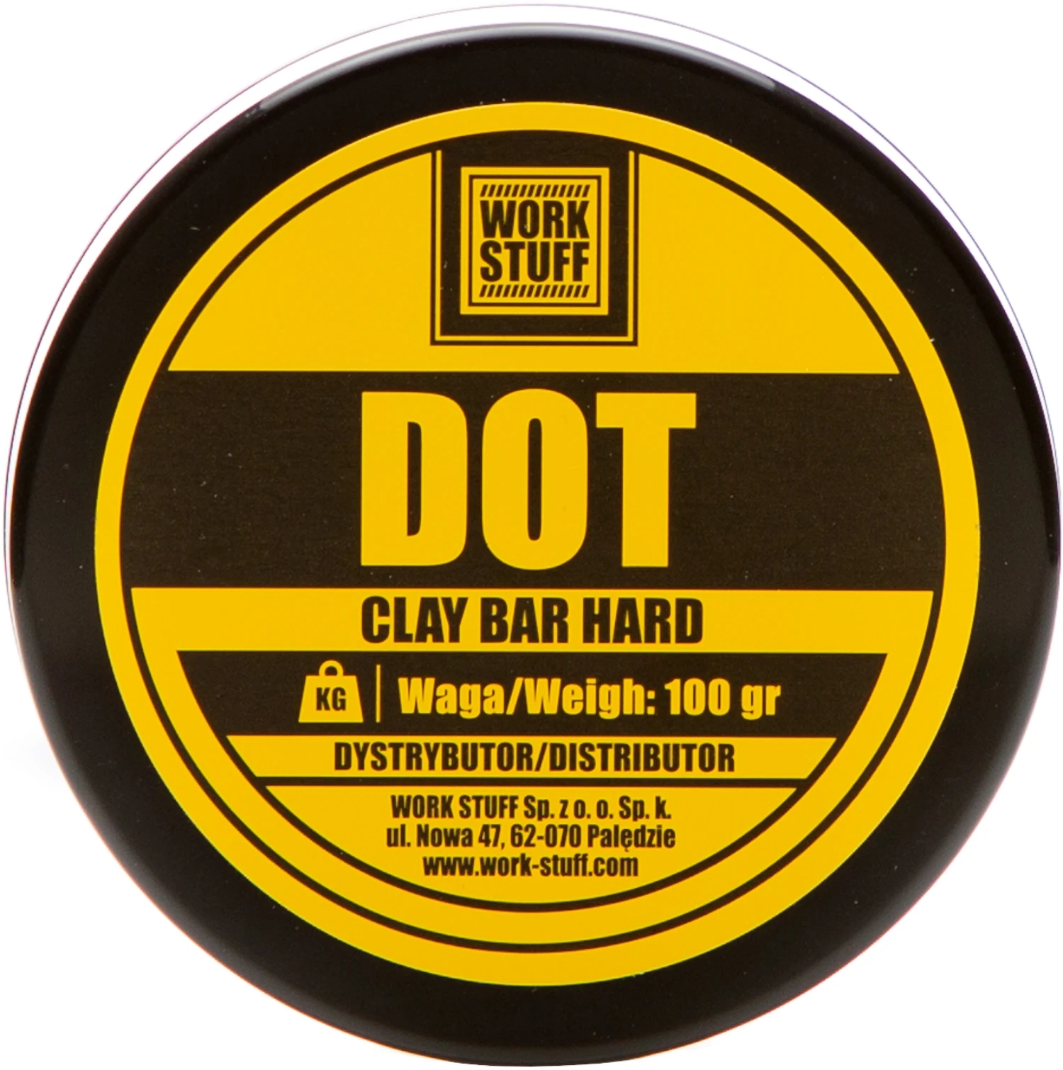 Image of Work Stuff Dot Clay Bar Hard – twarda glinka do oczyszczania lakieru 100g