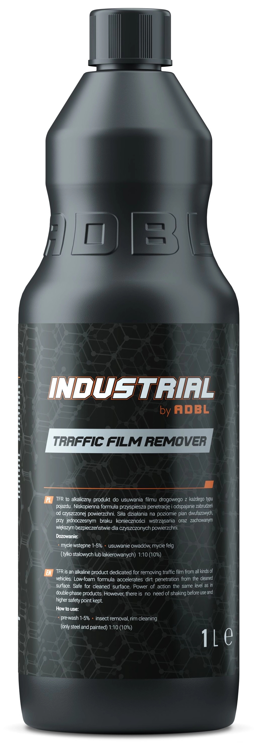 Image of Industrial by ADBL Traffic Film Remover TFR – produkt do usuwania filmu drogowego, przeznaczony dla myjni 1L