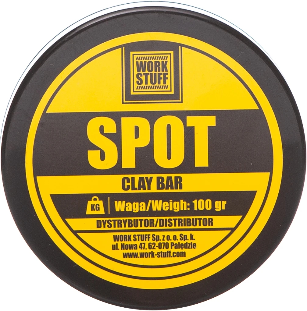 Image of Work Stuff Spot Clay Bar – średnia glinka do oczyszczania lakieru 100g