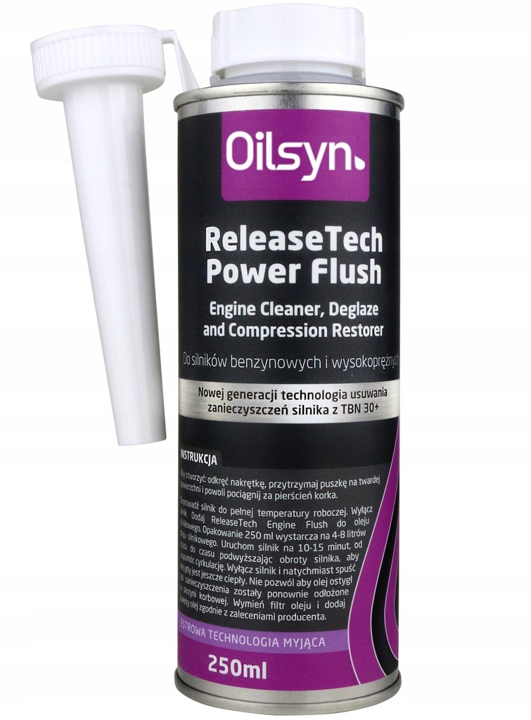Image of Oilsyn ReleaseTech Power Flush – płukanka do silnika 250ml