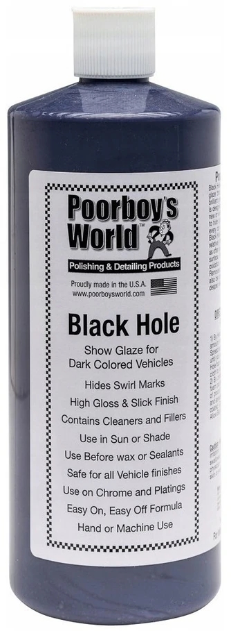 Image of Poorboy's World Black Hole Glaze - politura do ciemnych lakierów 964ml