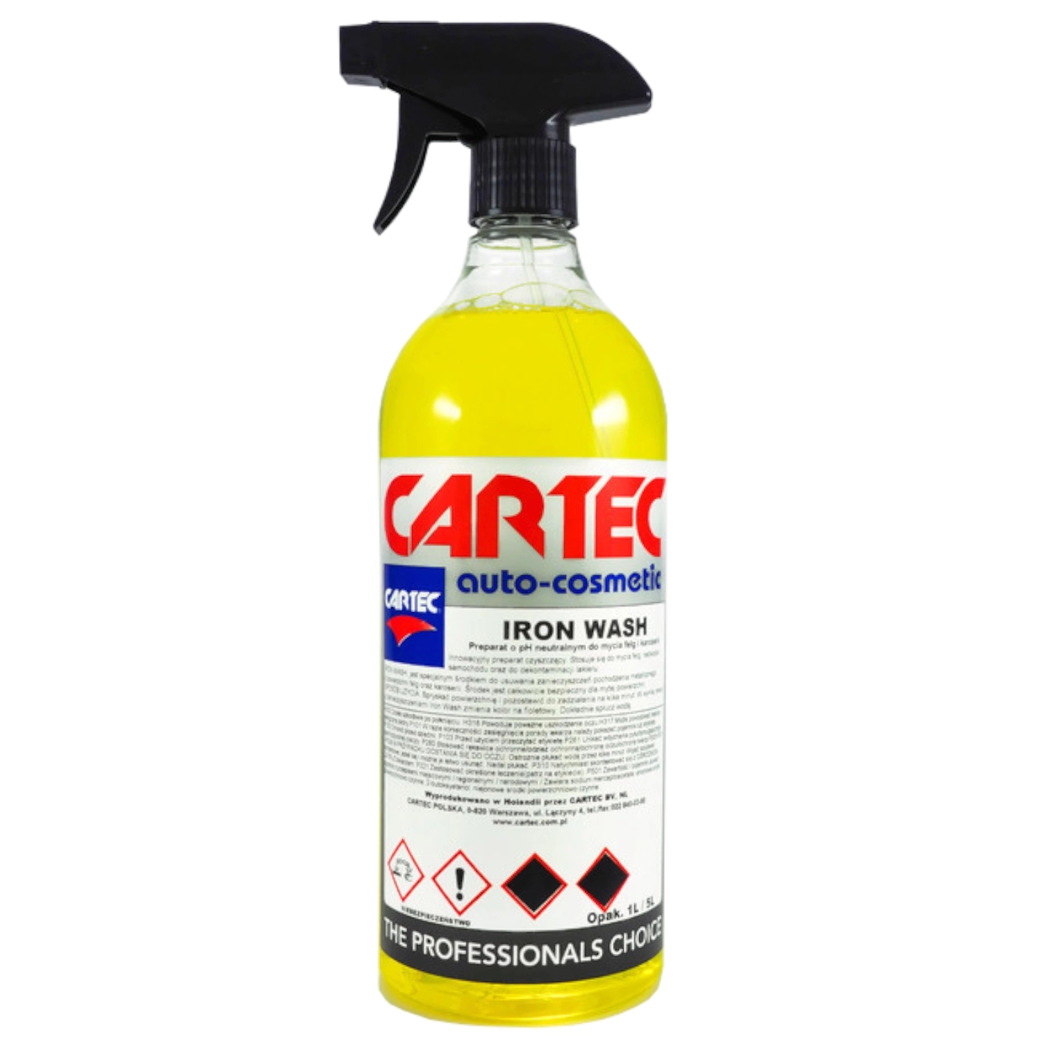 Image of Cartec Iron Wash – produkt do usuwania zanieczyszczeń metalicznych, deironizer 1l
