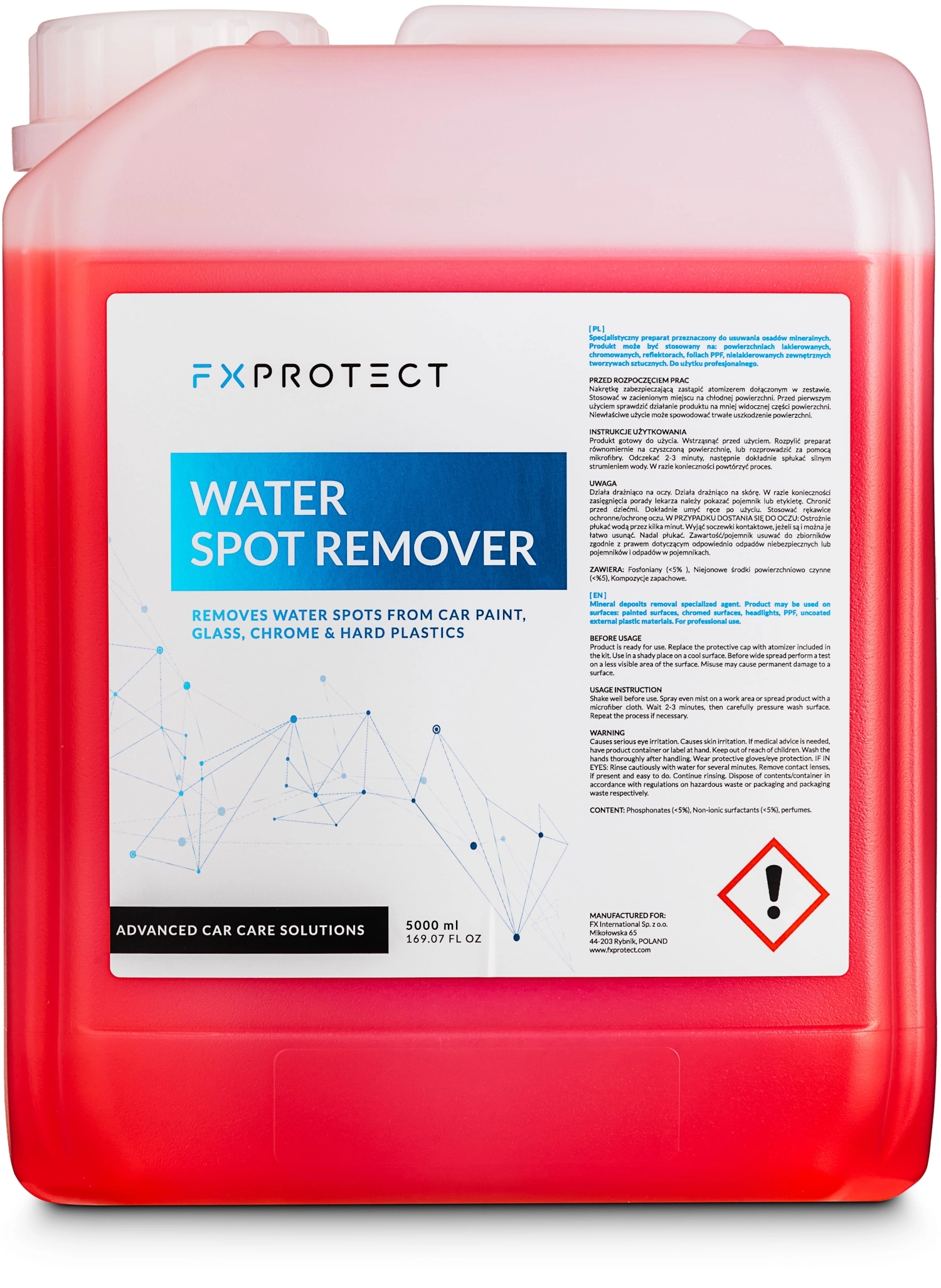 Image of FX Protect Water Spot Remover – produkt do usuwania osadów mineralnych 5l