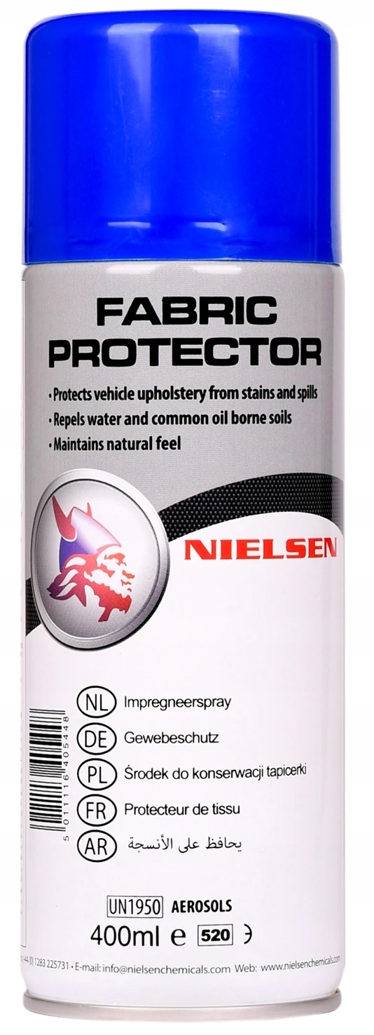 Image of Nielsen Fabric Protector Impregnuje materiał tapicerkę dachy cabrio 400ml