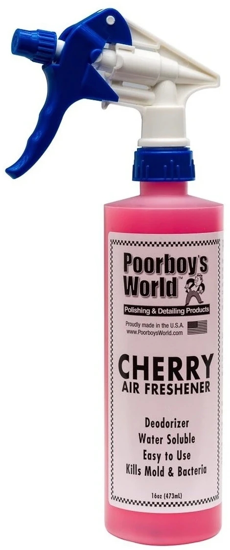 Image of Poorboy's World Cherry - skuteczny neutralizator i odświeżacz Wiśnia 473ml