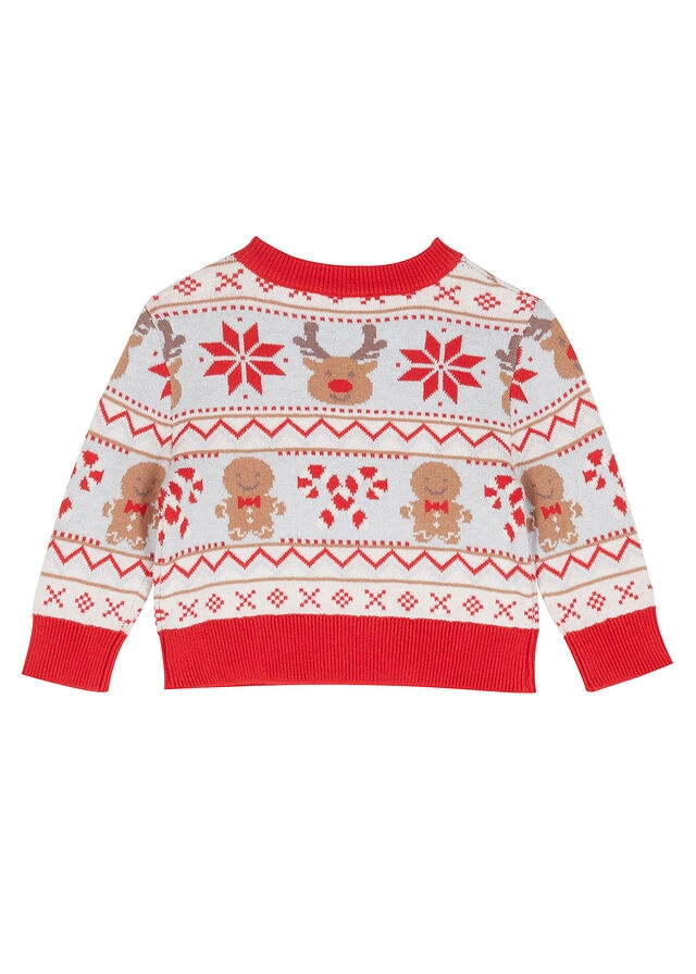 Sweter niemowlęcy w bożonarodzeniowe motywy