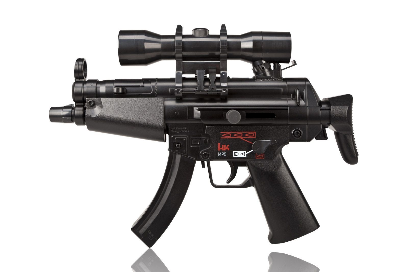 Pistolet maszynowy ASG Heckler & Koch MP5 SET elektryczny (2.5921)