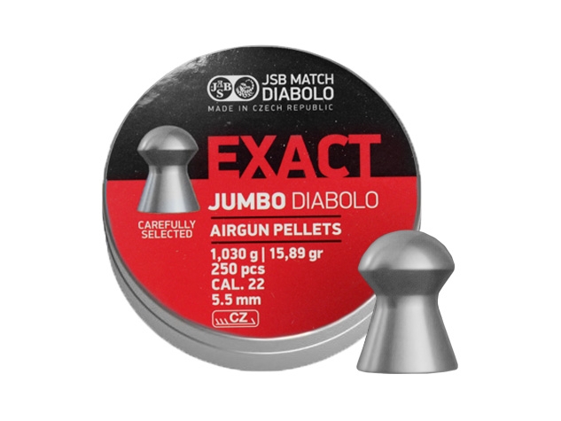 Image of Śrut 5,52 mm diabolo JSB Exact Jumbo 250 szt. półokrągły (546247-250)