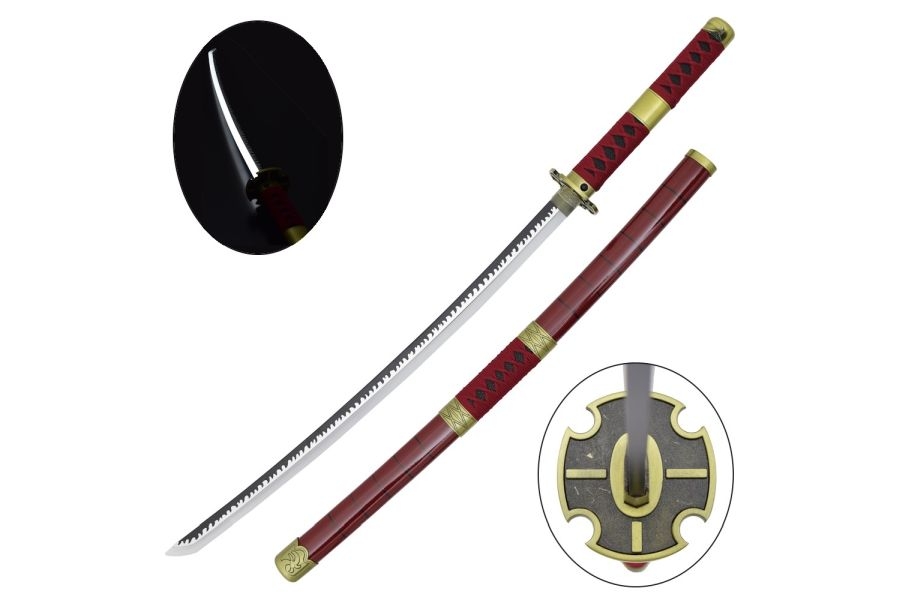 Image of Katana HATTORI HANZO Roronoa Led Light-replika miecza samurajskiego