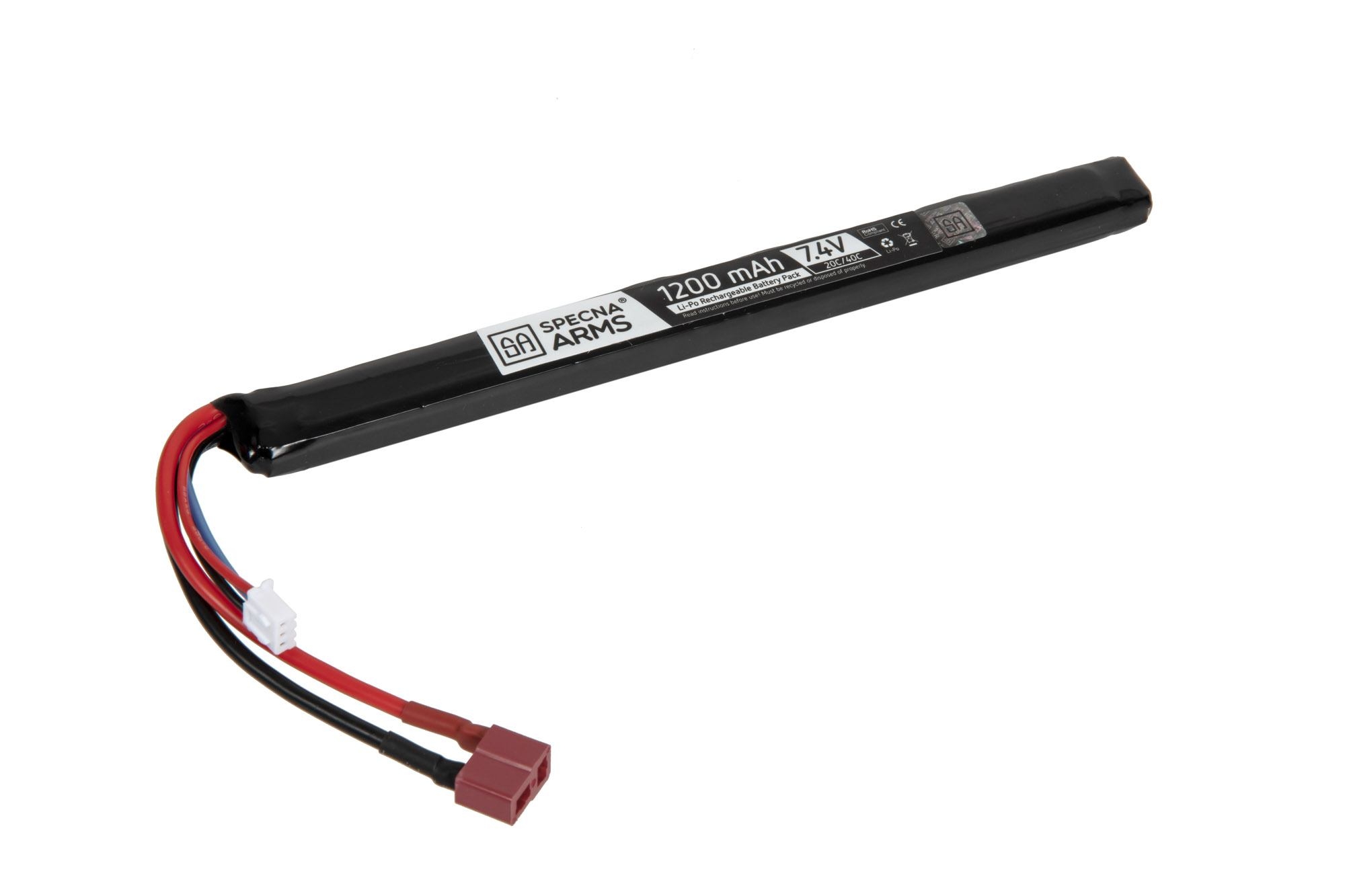 Image of Akumulator LiPo 7,4V 1200mAh 20C/40C - T-Connect (Deans) (SPE-06-029458)