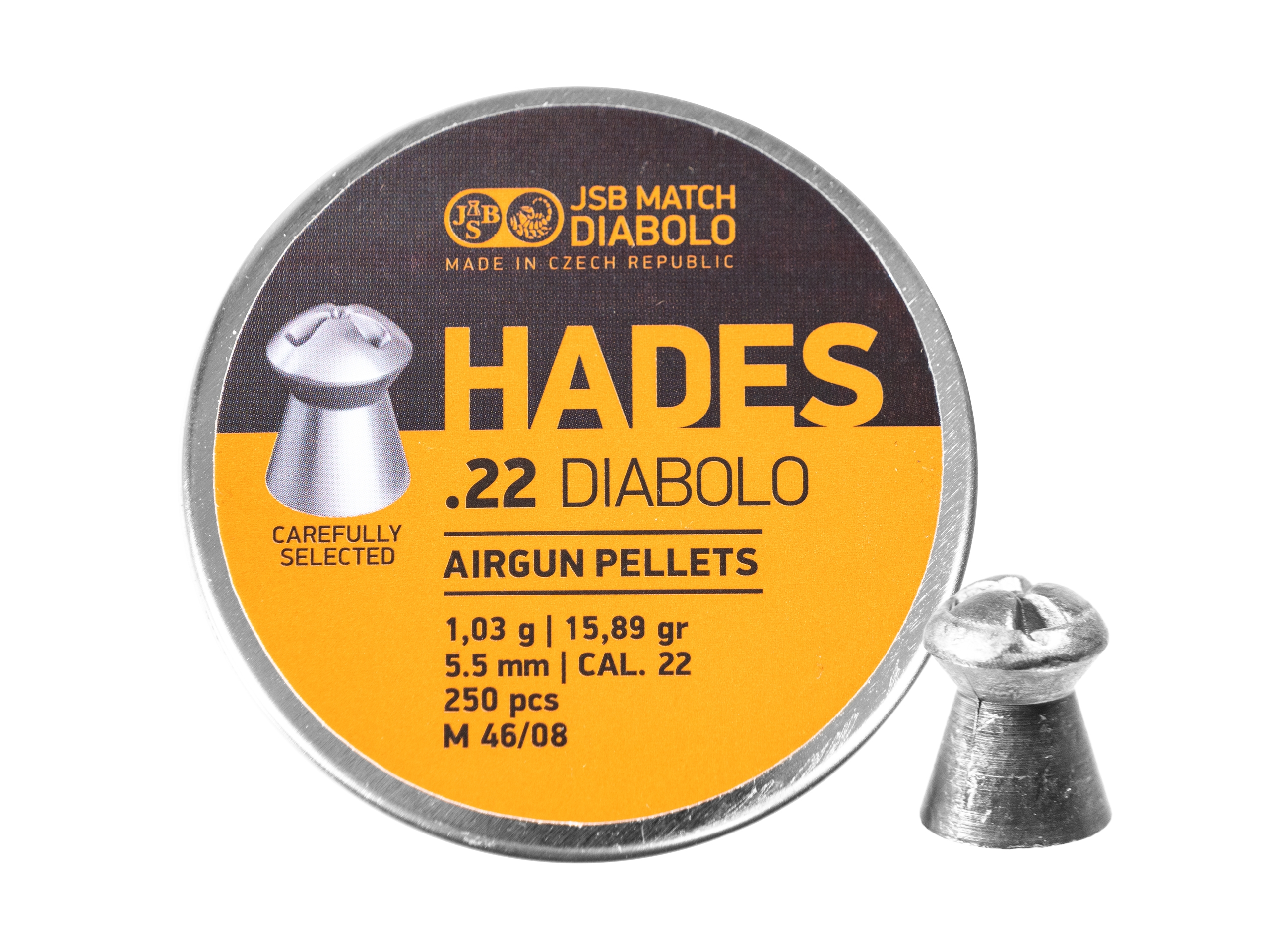 Image of Śrut 5,5 mm diabolo JSB Hades 250 szt. (546290-250)