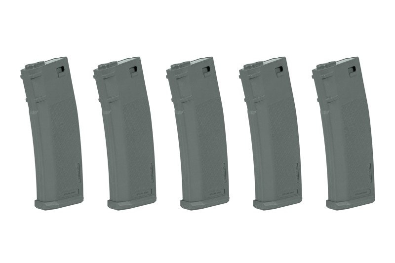 Image of Zestaw 5 magazynków S-Mag Mid-Cap na 125 kulek - Chaos Grey (SPE-05-025722)