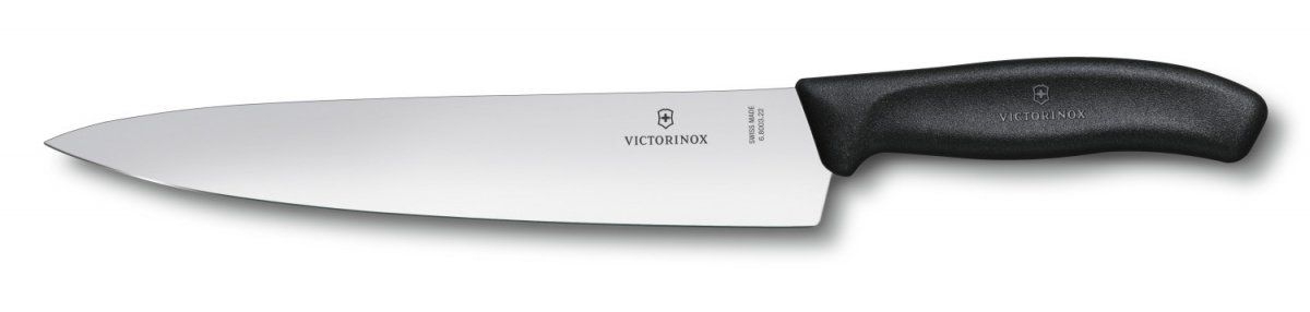 Image of Nóż kuchenny 22 cm szerokie ostrze Classic czarny VICTORINOX (6.8003.22B)