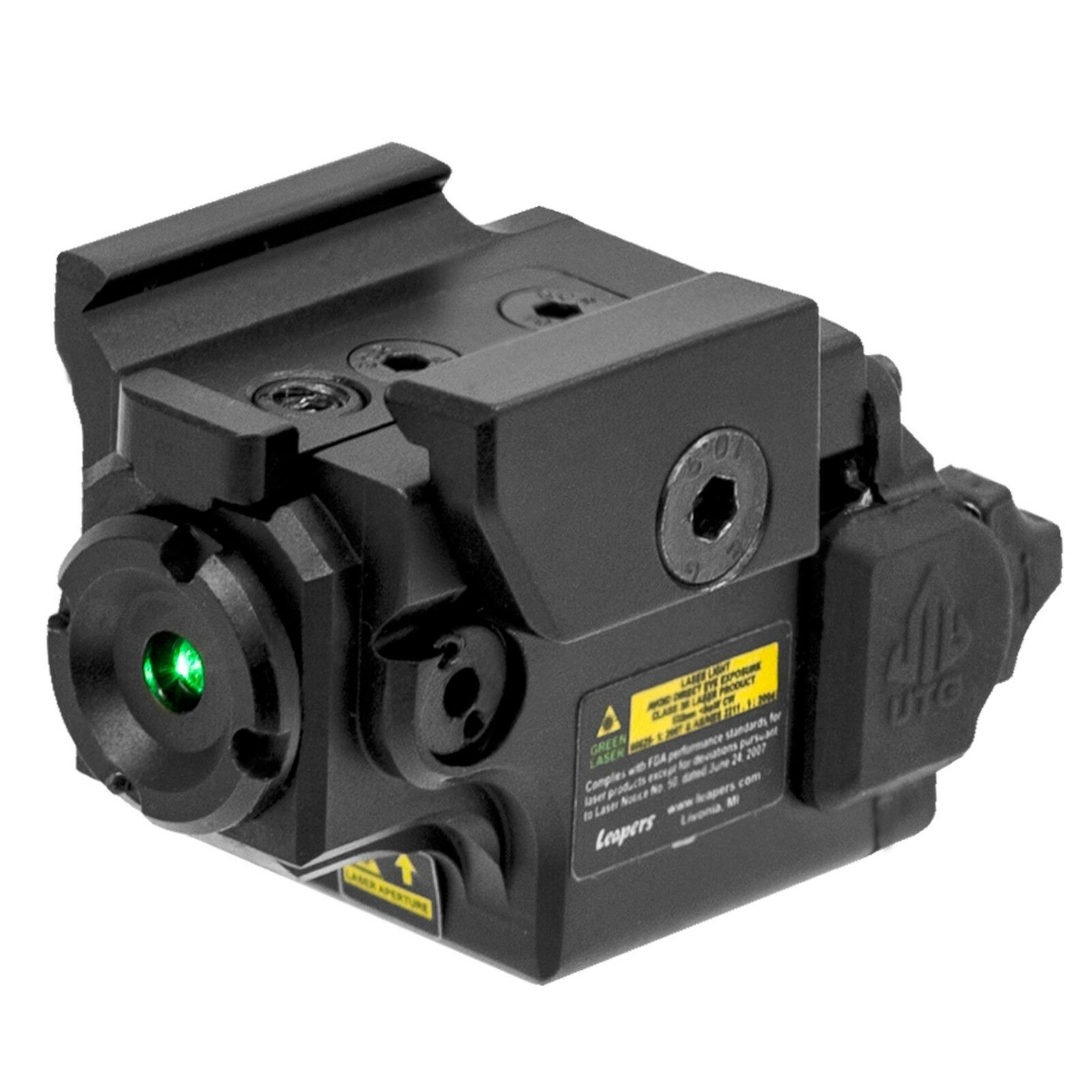 Image of Celownik laserowy do pistoletu Leapers Ambidextrous Compact Green Laser (SCP-LS279S-A)