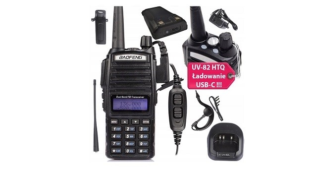 Image of Krótkofalówka Baofeng UV-82 HTQ USB-C