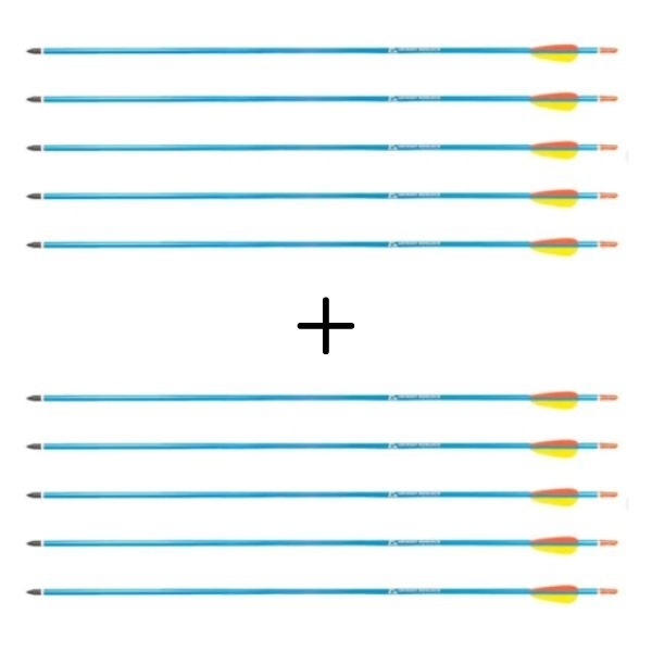 Image of 2x Strzały aluminiowe 30" BLUE Poe Lang - zestaw 5 sztuk