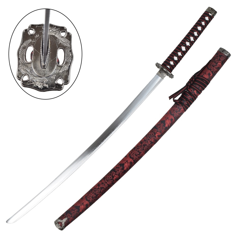 Image of Katana HATTORI HANZO Red HH029 Rosso - replika miecza samurajskiego