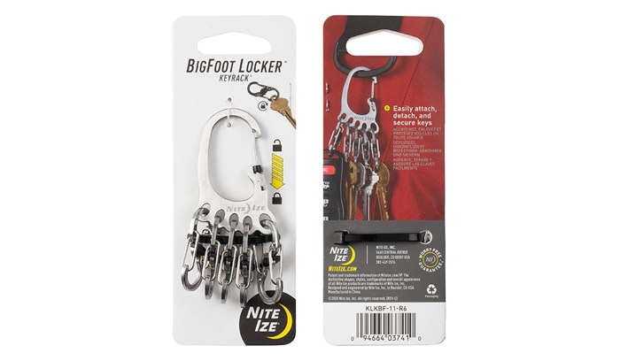 Image of Organizer Nite Ize BigFoot Locker KeyRack - Spectrum - KLKBF-07-R3