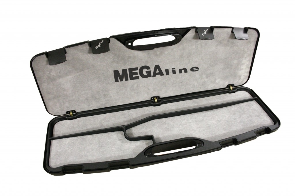 Image of Kufer na strzelbę Megaline 82x25x8 cm czarny z klamrami gąbka z aksamitem (200/0030)