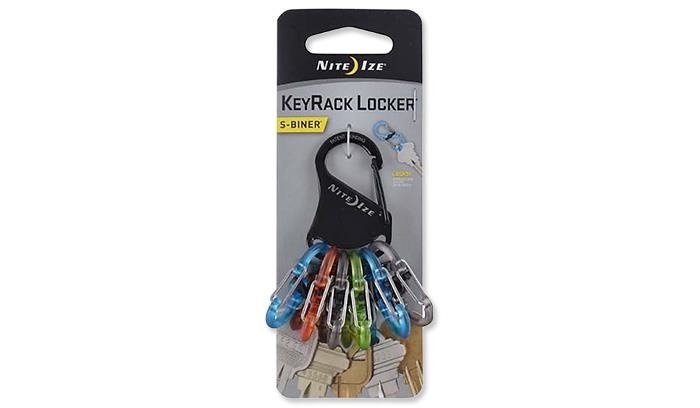 Image of Brelok Nite Ize Plastic S-Biner KeyRack Locker - Czarny - KLKP-01-R3