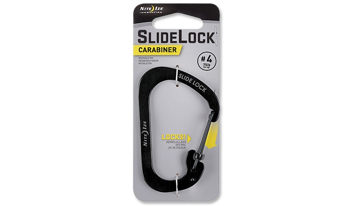 Image of Karabińczyk Nite Ize SlideLock Carabiner #4 - Czarny - CSL4-01-R6