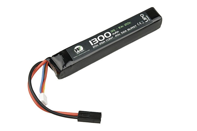 Image of Akumulator LiPo 1300mAh 11.1V 20C - stick (WEE-06-007527)