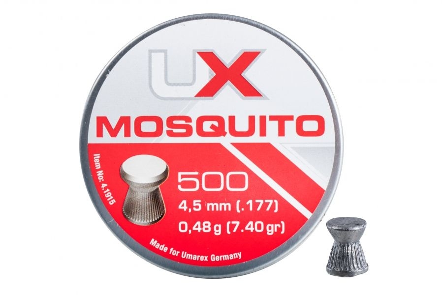 Image of Śrut 4,5 mm diabolo UMAREX Mosquito płaski molet. 500szt. (4.1915.1)