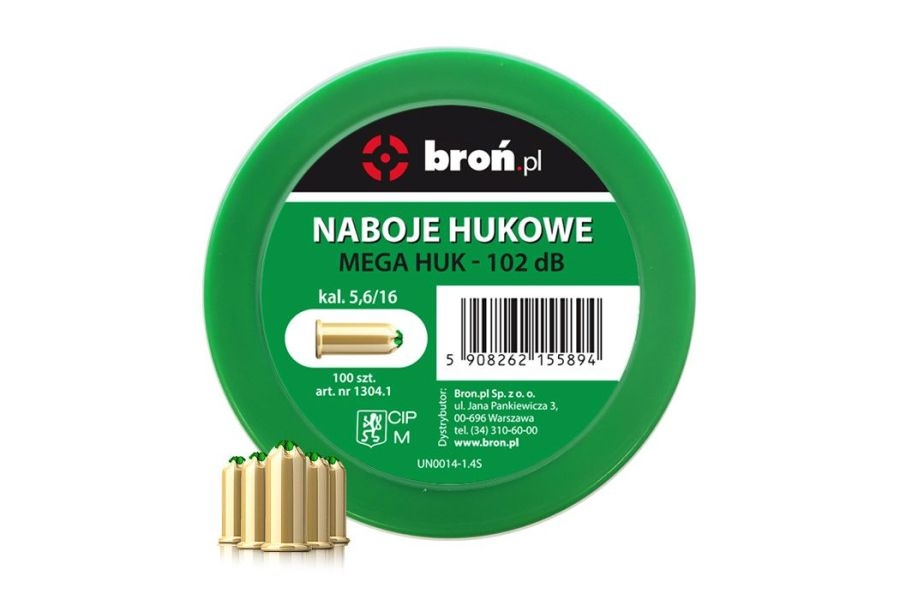 Image of Naboje hukowe 5,6/16 MEGA HUK 6mm 100 szt. do Stalker M906