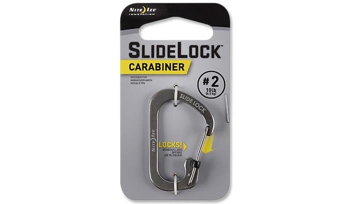 Image of Karabińczyk Nite Ize SlideLock Carabiner #2 - Stalowy - CSL2-11-R6