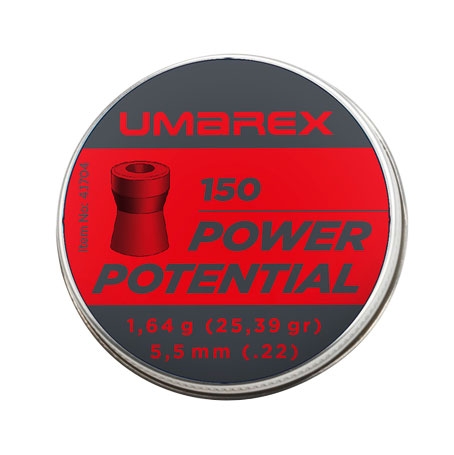 Image of Śrut 5,5 mm diabolo Umarex Power Potential z otworem 150 szt. (4.1704)