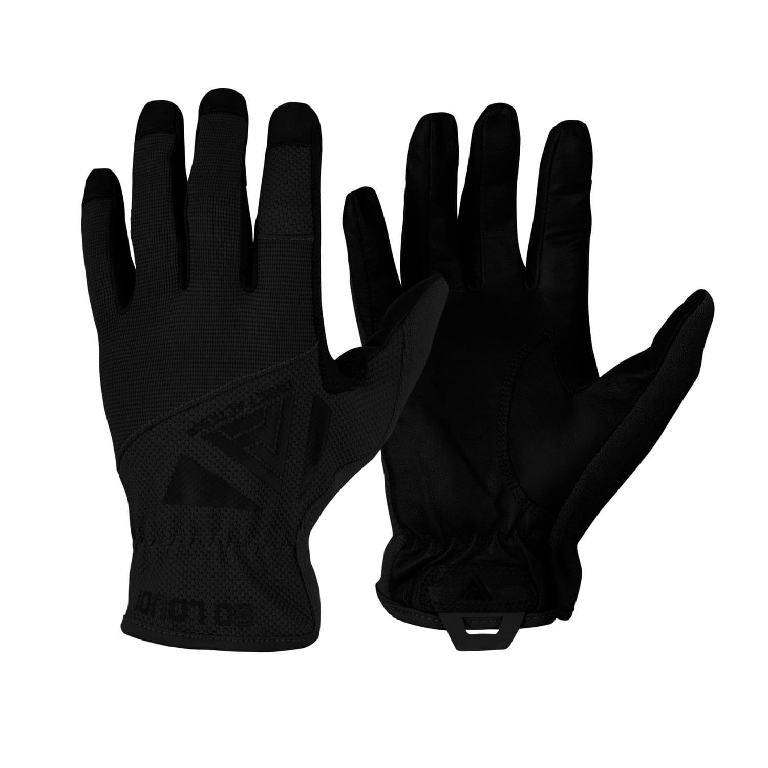 Image of Direct Action Light Gloves Leather czarny (GL-LGHT-GLT-BLK)