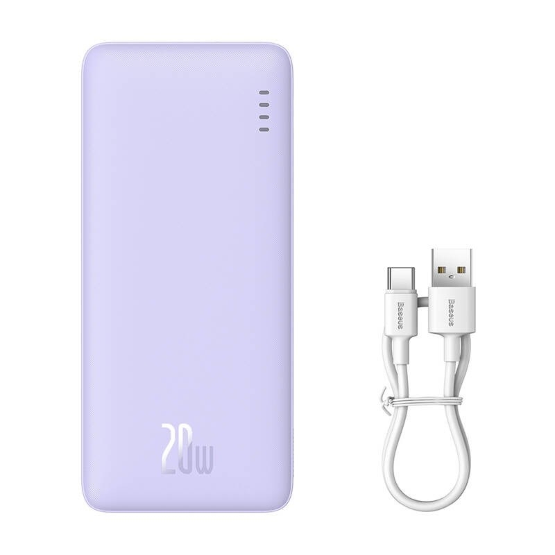 Powerbank BASEUS AIRPOW 10000MAH 20W (FIOLETOWY)