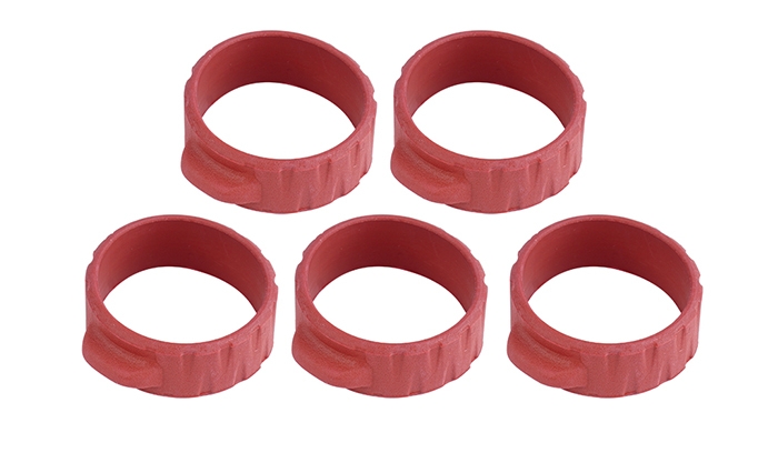 Image of Opaski elastyczne 5 szt. - SI-BANGBAND-34MM-RED - Strike Industries