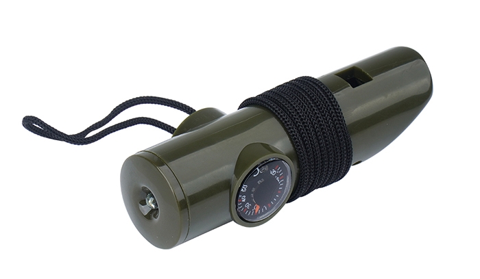 Image of 2x Gwizdek survivalowy Mil-Tec 6w1 - Zielony - 16328401