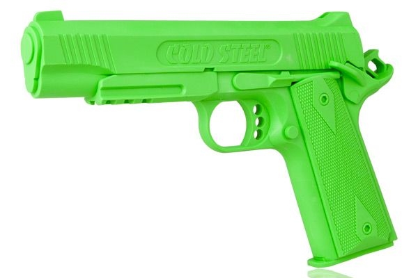 Image of Atrapa gumowa - pistolet COLT 1911, zielony (K55890)
