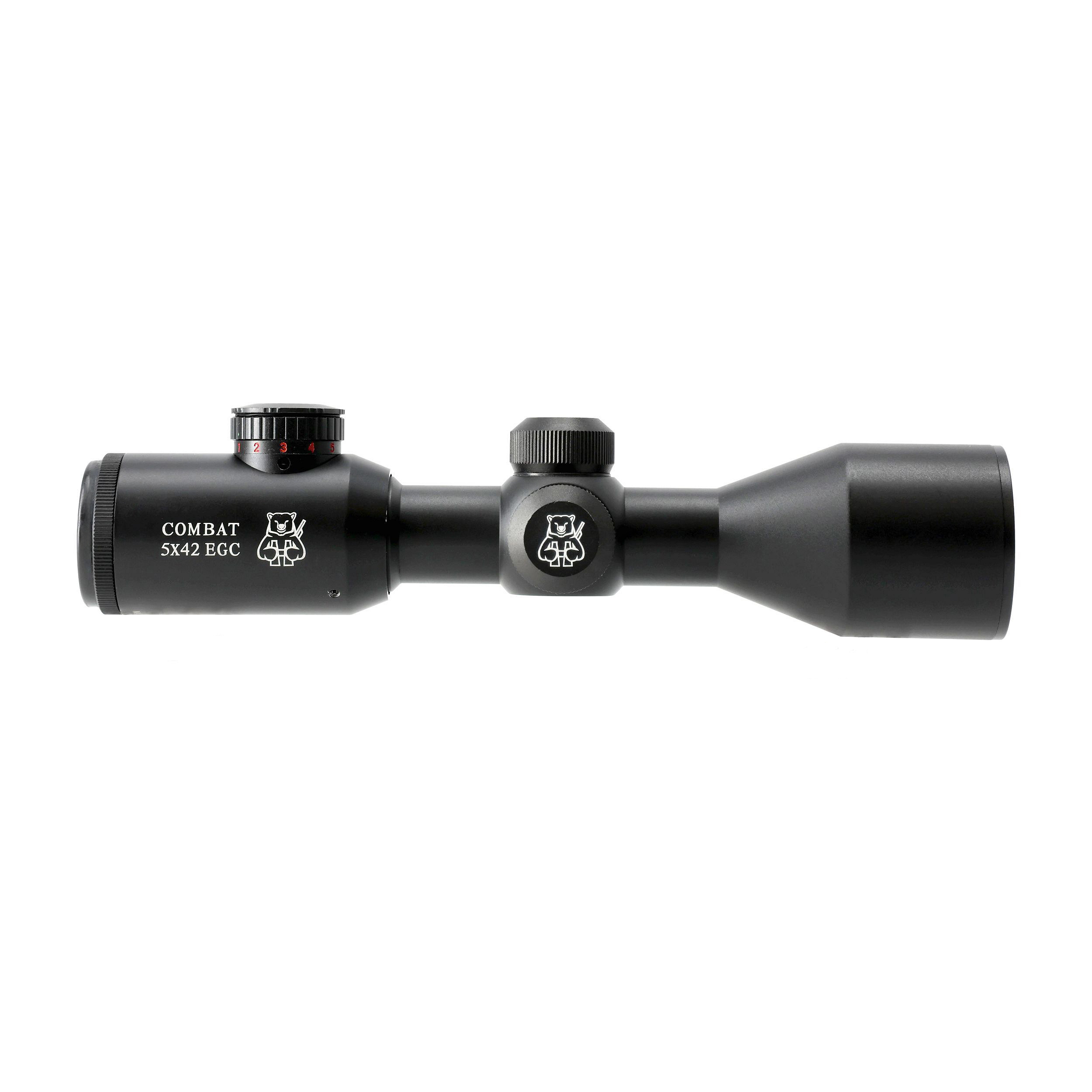 Image of Luneta celownicza Combat 5x42 MINI iR Mildot tubus 1" bez montażu (065-722)