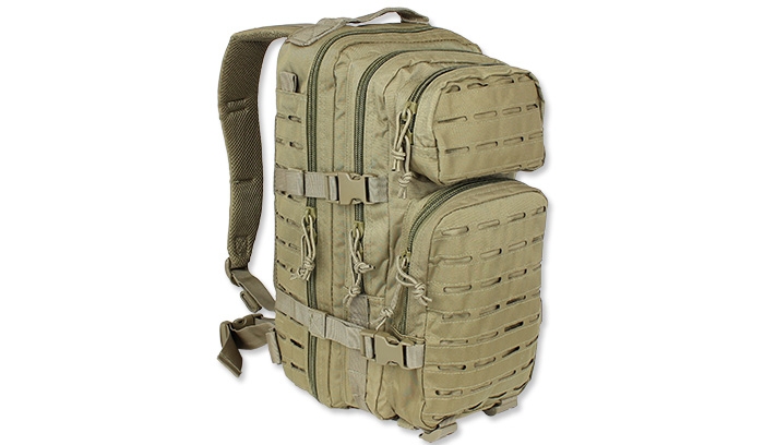 Image of Plecak Mil-Tec Small Assault Pack Laser Cut - Coyote Tan - 14002605