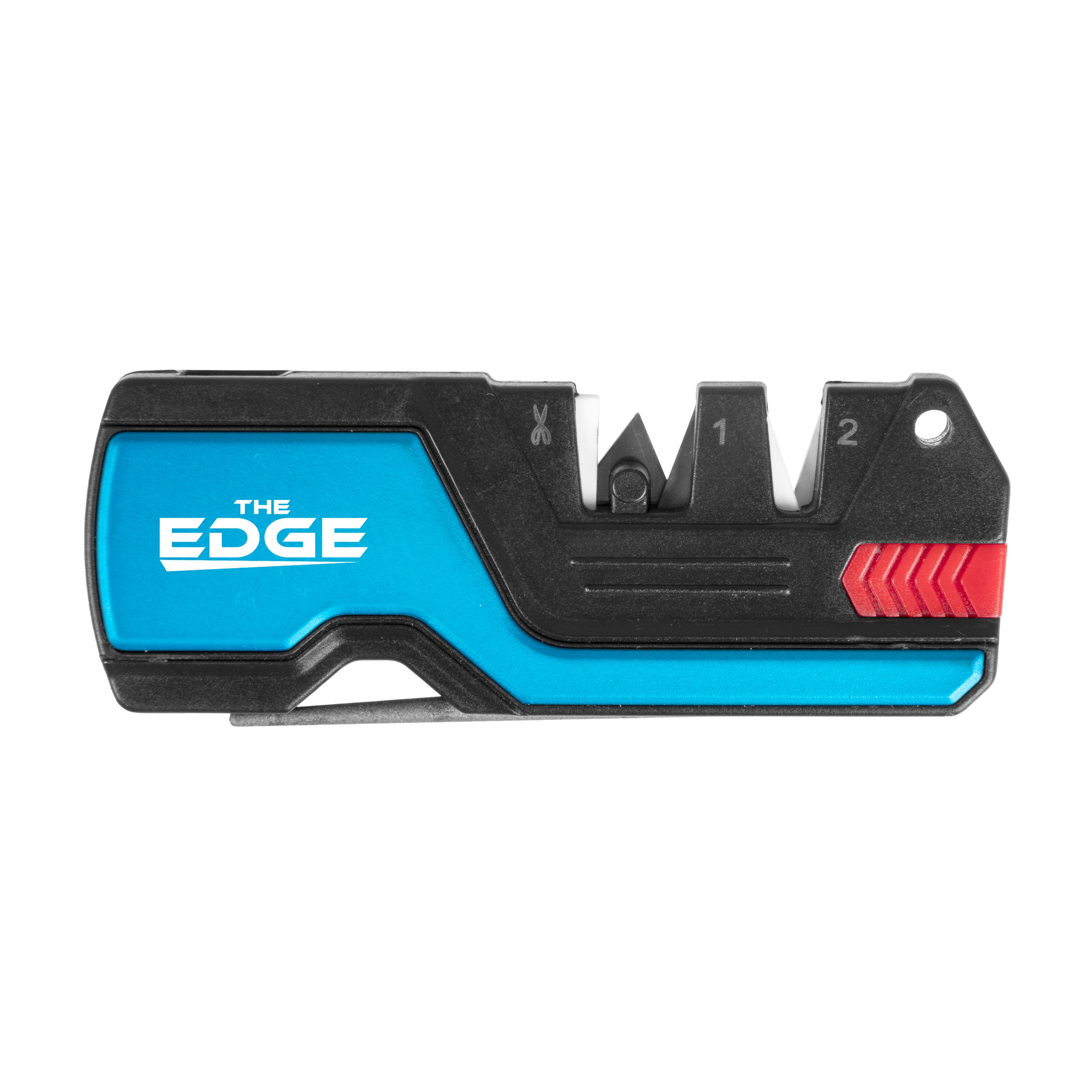 Image of Ostrzałka do noży THE EDGE bushSHARP niebieska + krzesiwo (RO031 blue)