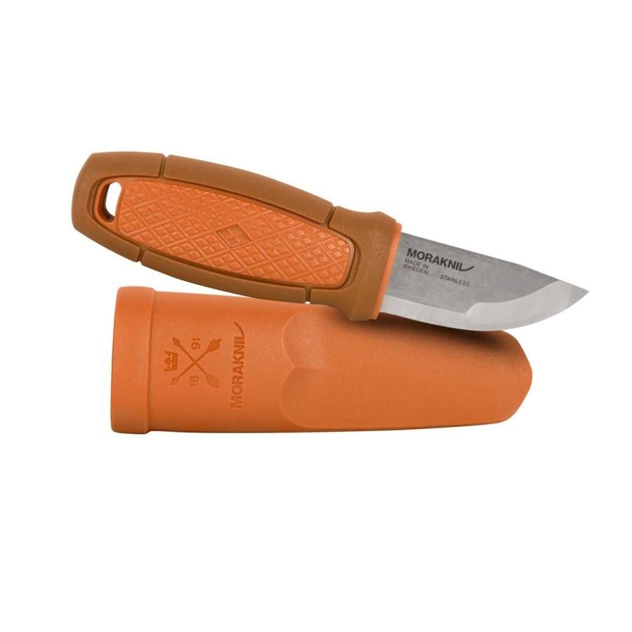 Image of Nóż Morakniv Eldris Neck Knife - Stainless Steel - Burnt Orange (ID 12629) (NZ-ELN-SS-95)