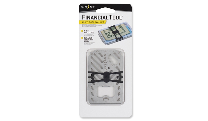 Image of Multitool Nite Ize FinancialTool Multi Tool Wallet - Stalowy - FMT2-11-R7