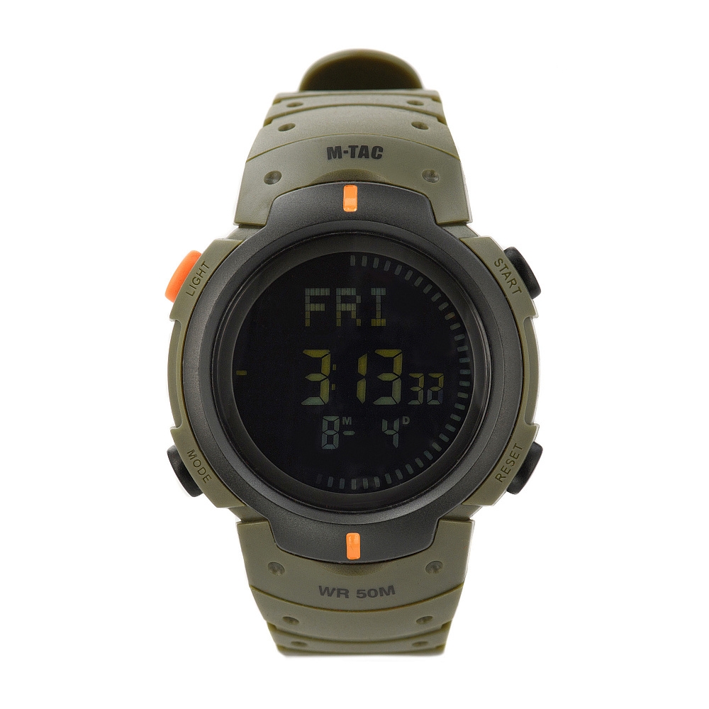 Image of Zegarek taktyczny z kompasem M-TAC Oliwkowy (50003001)