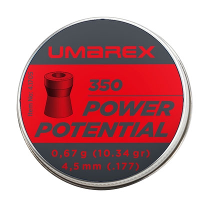 Image of Śrut 4,5 mm diabolo Umarex Power Potential zagłębienie 350 szt. (4.1705)