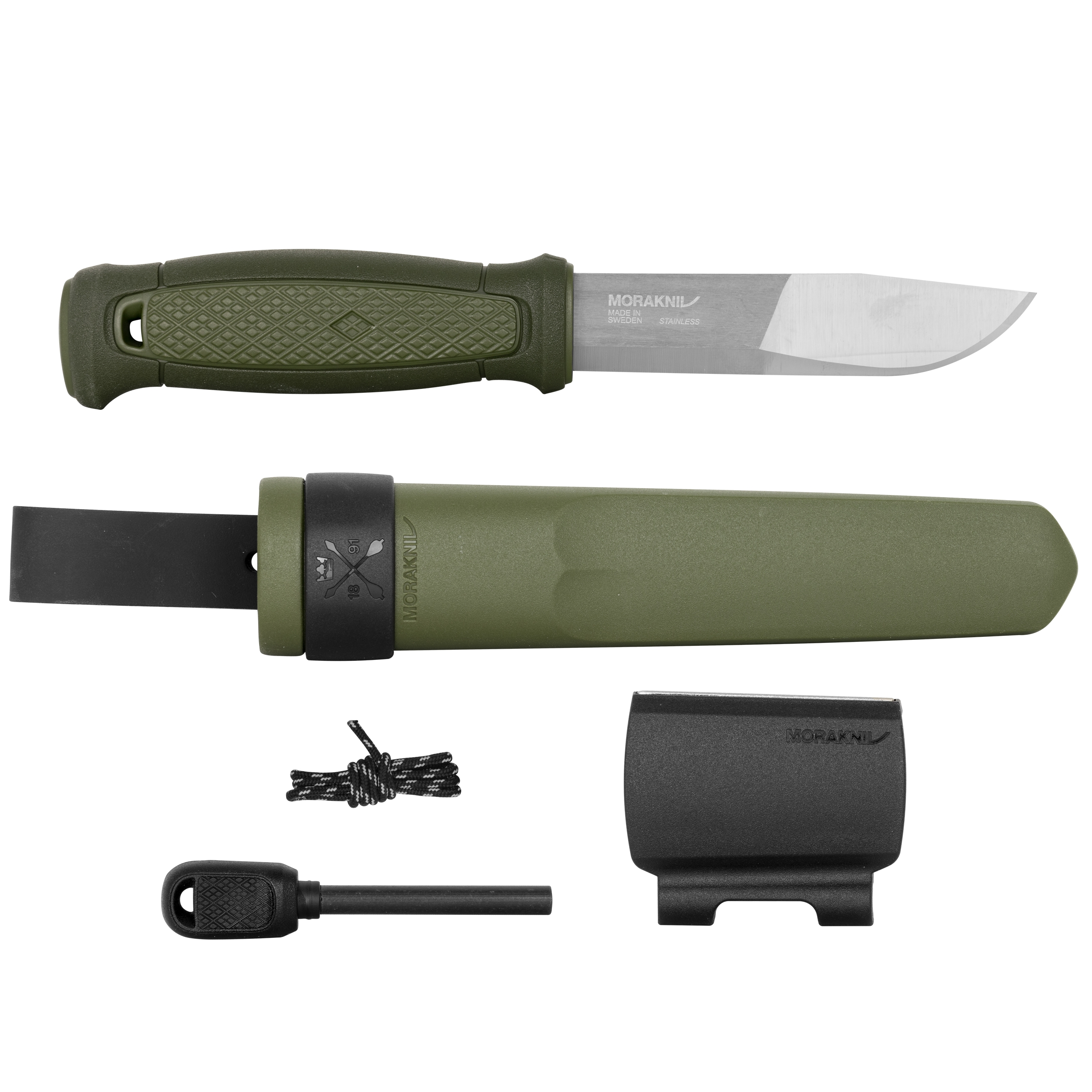 Image of Nóż Morakniv Kansbol z zestawem przetrwania zielony stal nierdzewna (13912)