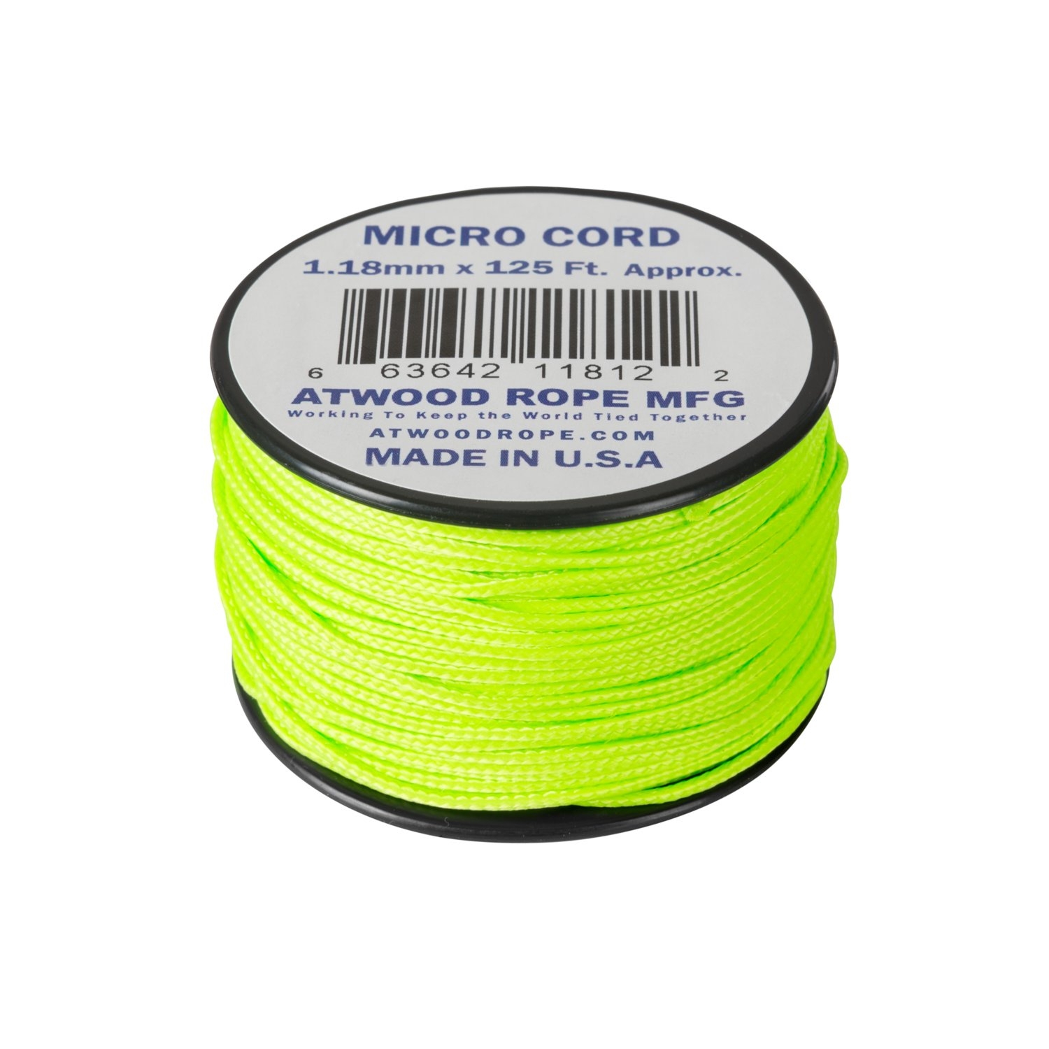 Image of Linka Micro Cord ATWOOD (1.18mm/37.5m) NEON GREEN (CD-MC1-NL-0Q)