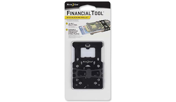 Image of Multitool Nite Ize FinancialTool RFID Blocking Wallet - Czarny - FMTR-01-R7