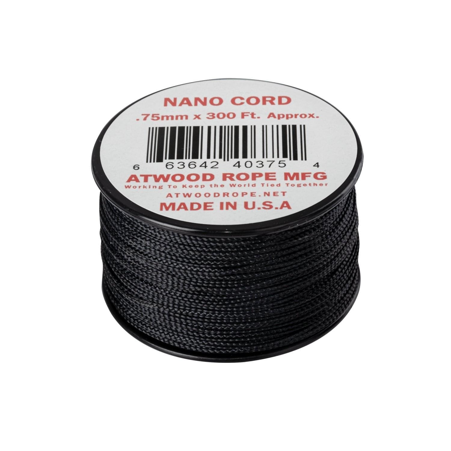 Linka Nano Cord ATWOOD (0,75mm/91m) czarna (CD-NC3-NL-01)