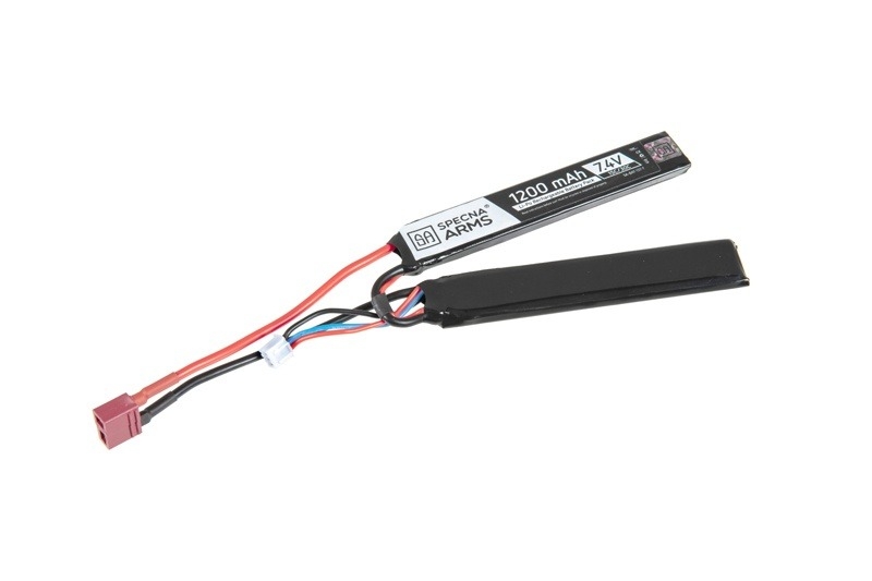 Image of Akumulator LiPo 7,4V 1200mAh 15/30C - 2 modułowy - T-Connect (Deans) (SPE-06-024605)