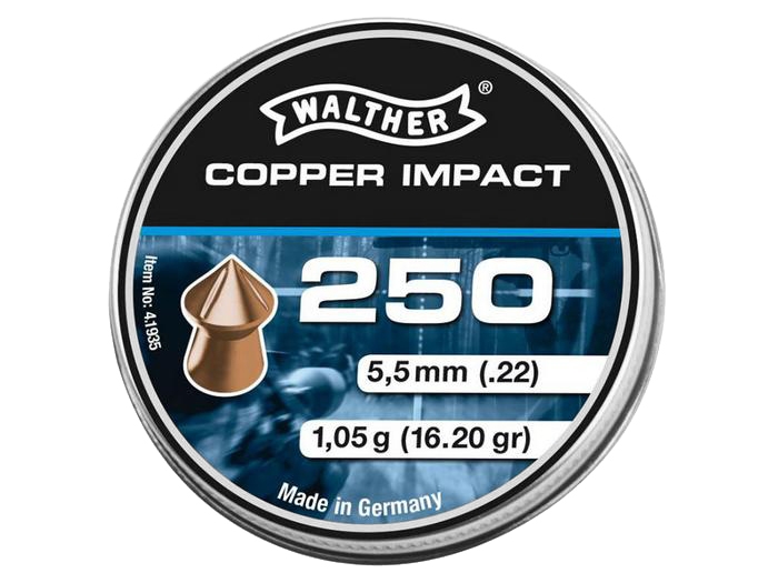 Image of Śrut 5,5 mm Walther Copper Impact 5,5 mm 250 szt. (125-204)