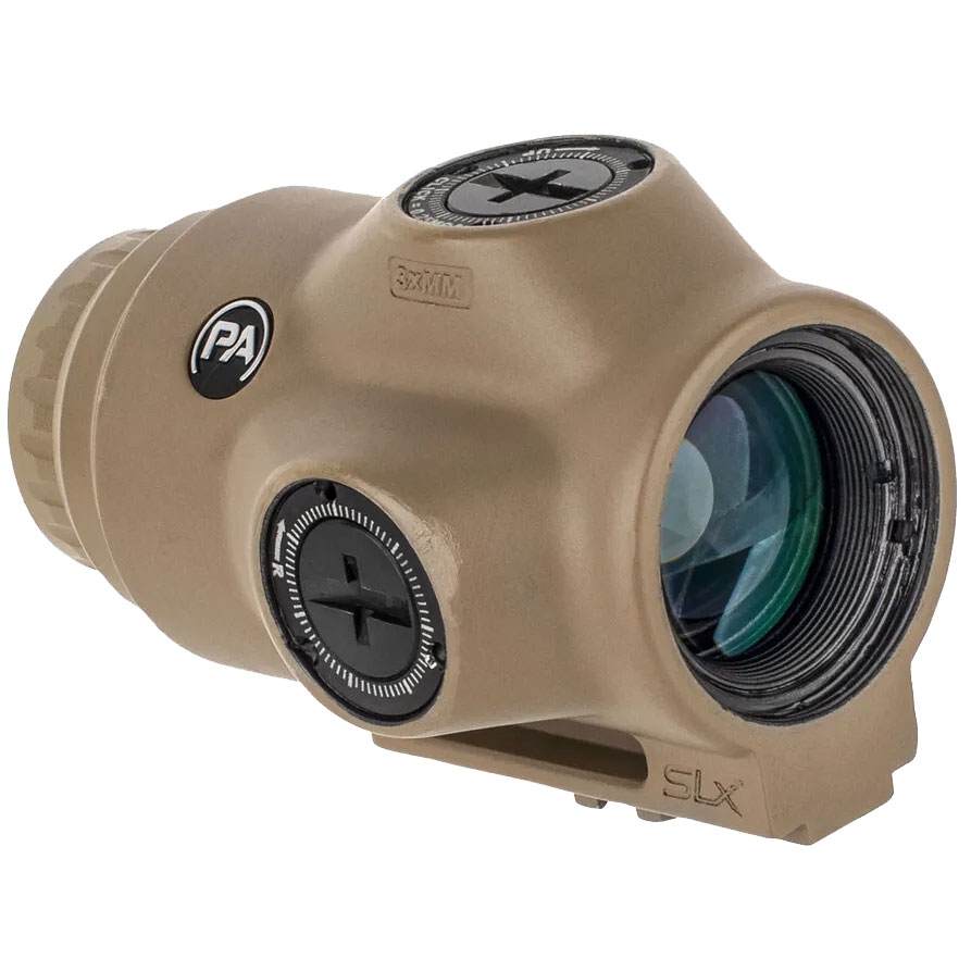 Image of Powiększalnik Primary Arms SLx 3x Micro w/ACSS Pegasus Ranging Reticle FDE (777-110)