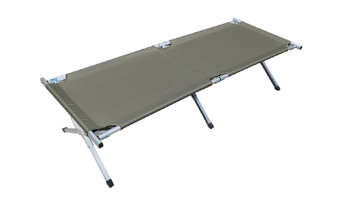 Image of Aluminiowe łóżko polowe składane Mil-Tec US - 200 x 65 cm - 14401000